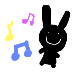[LINEスタンプ] カラフルゆるうさぎ