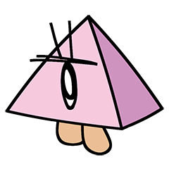 [LINEスタンプ] しかくでありさんかく