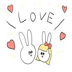 [LINEスタンプ] うさぎスタンプ 1