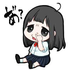 [LINEスタンプ] 不機嫌なアオリちゃん