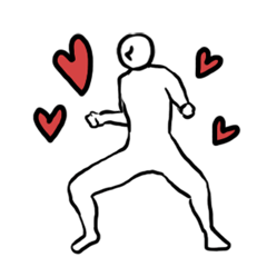 [LINEスタンプ] 内面のダンスステッカー