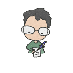 [LINEスタンプ] めがねのおとこのこ
