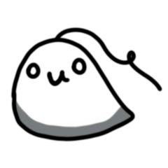 [LINEスタンプ] 白い谜の生き物