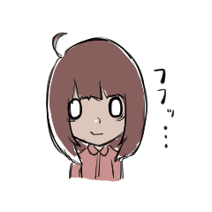 [LINEスタンプ] 憂鬱な少女