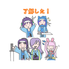 [LINEスタンプ] 真閃組ゆるゆるすたんぷ