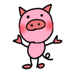 [LINEスタンプ] こぶたちゃんの毎日