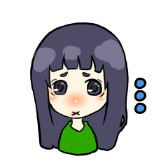 [LINEスタンプ] ネガティヴ少女