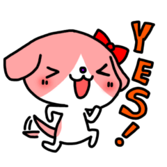 [LINEスタンプ] 犬のローズ