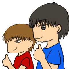 [LINEスタンプ] 家族で便利☆あっちゃんぺっちゃん兄弟