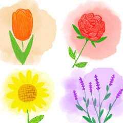 [LINEスタンプ] 愛する人のための花