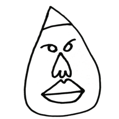 [LINEスタンプ] とんがり頭の男