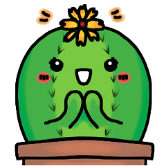 [LINEスタンプ] 刺ちゃんはサボテンです