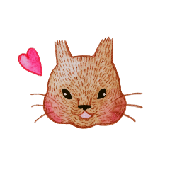 [LINEスタンプ] 手描きリスのスタンプ