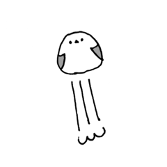 [LINEスタンプ] おにぎりみたいなシマエナガ