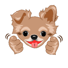 [LINEスタンプ] ハチワレ5 ロングコートチワワ・ノアさん