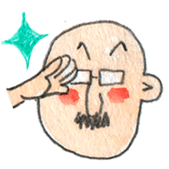 [LINEスタンプ] かわいいオジさん04