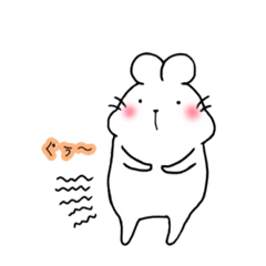 [LINEスタンプ] しろもちねずみ