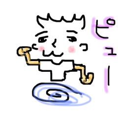 [LINEスタンプ] シュウくんは少年。