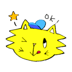 [LINEスタンプ] きいろねことあおうさぎの日常