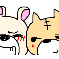 [LINEスタンプ] 熊、たまに猫