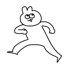 [LINEスタンプ] 基本のうさ太郎