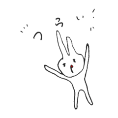 [LINEスタンプ] 脳内お花畑うさぎ