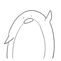 [LINEスタンプ] ゆるゆるペンギンしろ