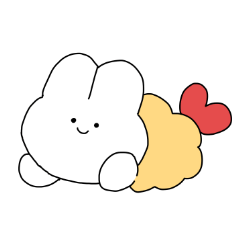 [LINEスタンプ] うさぎふらい