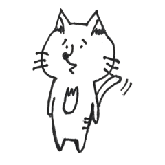 [LINEスタンプ] えらそうな猫（その1）