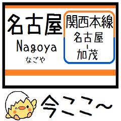 [LINEスタンプ] 関西本線(東海 西日本) 気軽に今この駅！