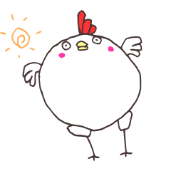 [LINEスタンプ] はなれ目ニワトリの太郎