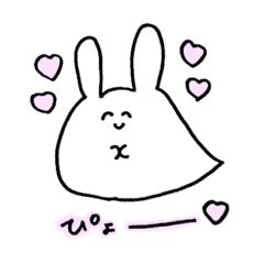 [LINEスタンプ] ゆうれいうさちゃんといろいろ