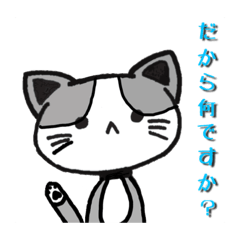 [LINEスタンプ] ツンツン猫さん