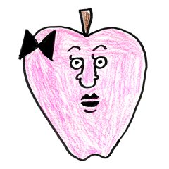 [LINEスタンプ] りんご男とりんご女