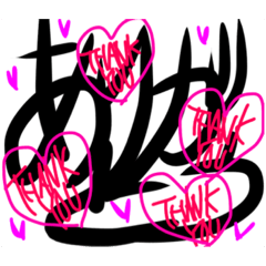 [LINEスタンプ] 手書きスタンプ@あいさつ