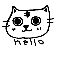 [LINEスタンプ] ハローにゃんこ
