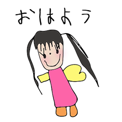 4歳のさわちゃんが描いたスタンプ