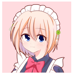 [LINEスタンプ] メイドさんのサチとユキ