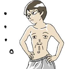 [LINEスタンプ] 普段のりょうちゃん