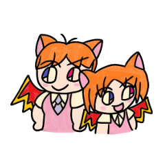 [LINEスタンプ] アカマルとトシノスケ