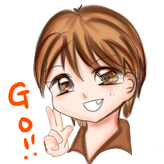 [LINEスタンプ] ほー go！！