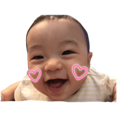 [LINEスタンプ] にこにこ さくぴ 1
