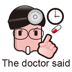 [LINEスタンプ] 医師の顔