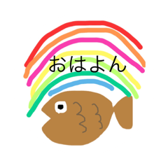 [LINEスタンプ] たいやきと女