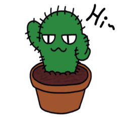 [LINEスタンプ] かわいい サボテン