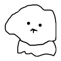 [LINEスタンプ] やわらかい犬