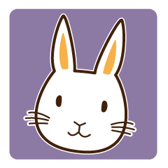 [LINEスタンプ] 挨拶◇連絡 ウサギのスタンプの画像（メイン）