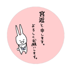 [LINEスタンプ] うさちかちゃん