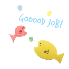 [LINEスタンプ] 毎日おさかな  in English