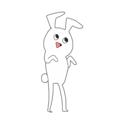 [LINEスタンプ] 崩壊うさぎ？
